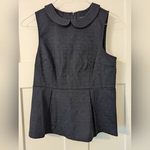J. Crew Sleeveless Peplum Top Size 6